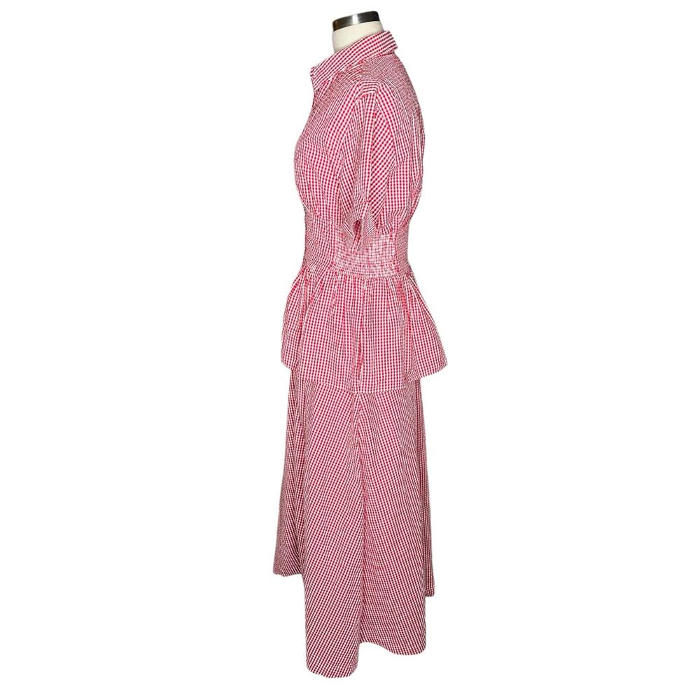 ROSIE ASSOULIN Boogie Woogie Bugle Boy Dress in Seersucker Gingham Women's 2 NWT - Picture 3 of 13